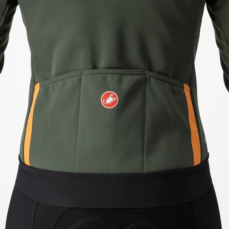 Castelli DINAMICA 2 Women Jackets Green | 3149WRASE