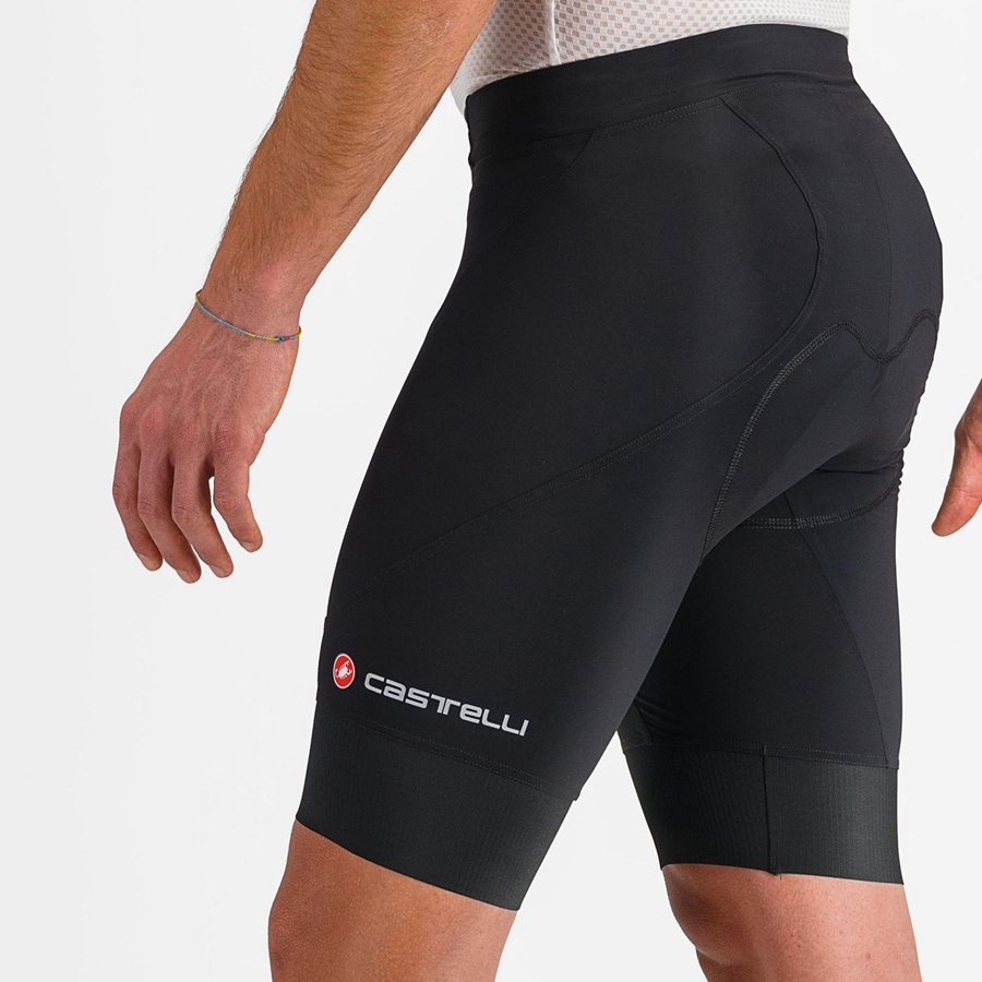 Castelli ENDURANCE 3 Men Shorts Black | 4613MWLVB