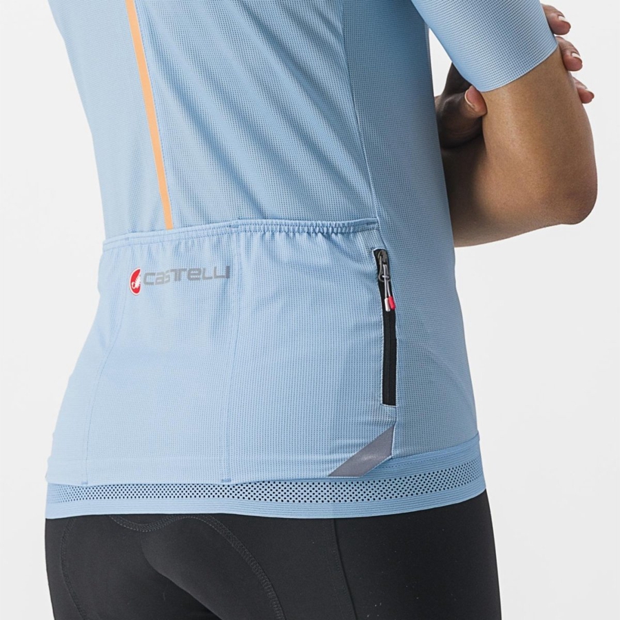 Castelli ENDURANCE W Women Jersey Blue | 8467YPNMK