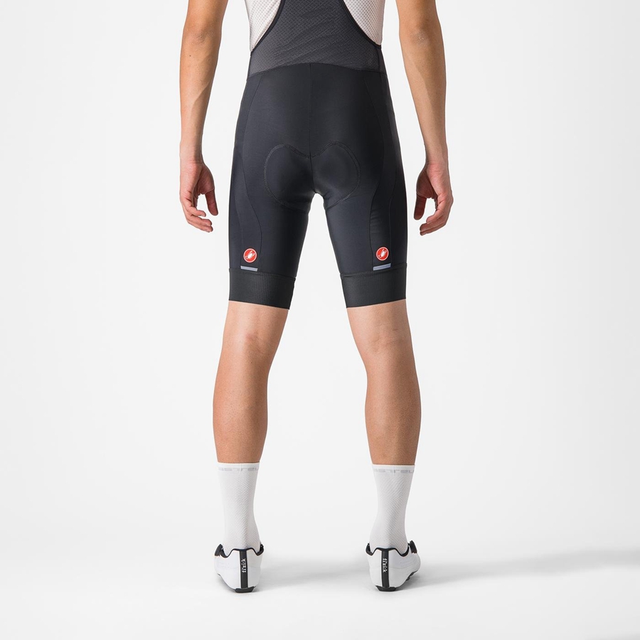 Castelli ENTRATA 2 Men Bib Shorts Black | 7325QOFZC