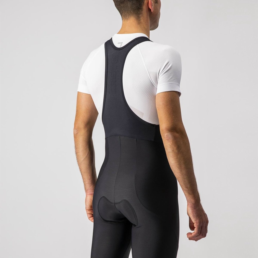 Castelli ENTRATA Men Bib Tights Black | 1405DHBNR