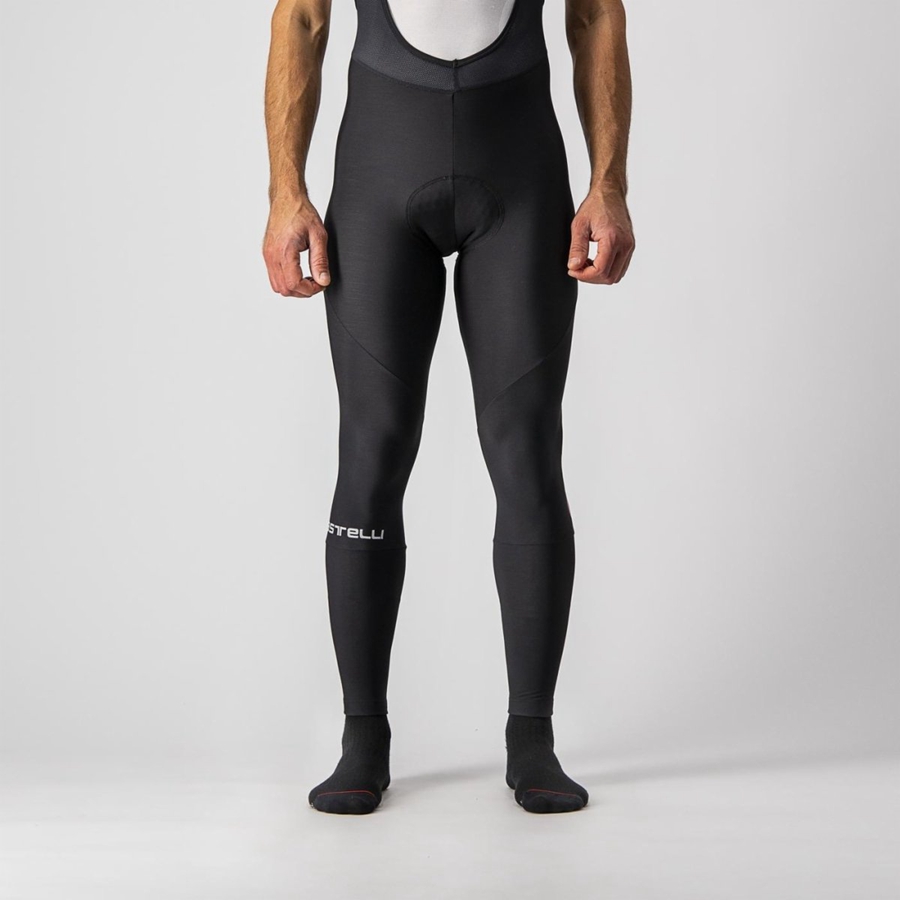 Castelli ENTRATA Men Bib Tights Black | 1405DHBNR