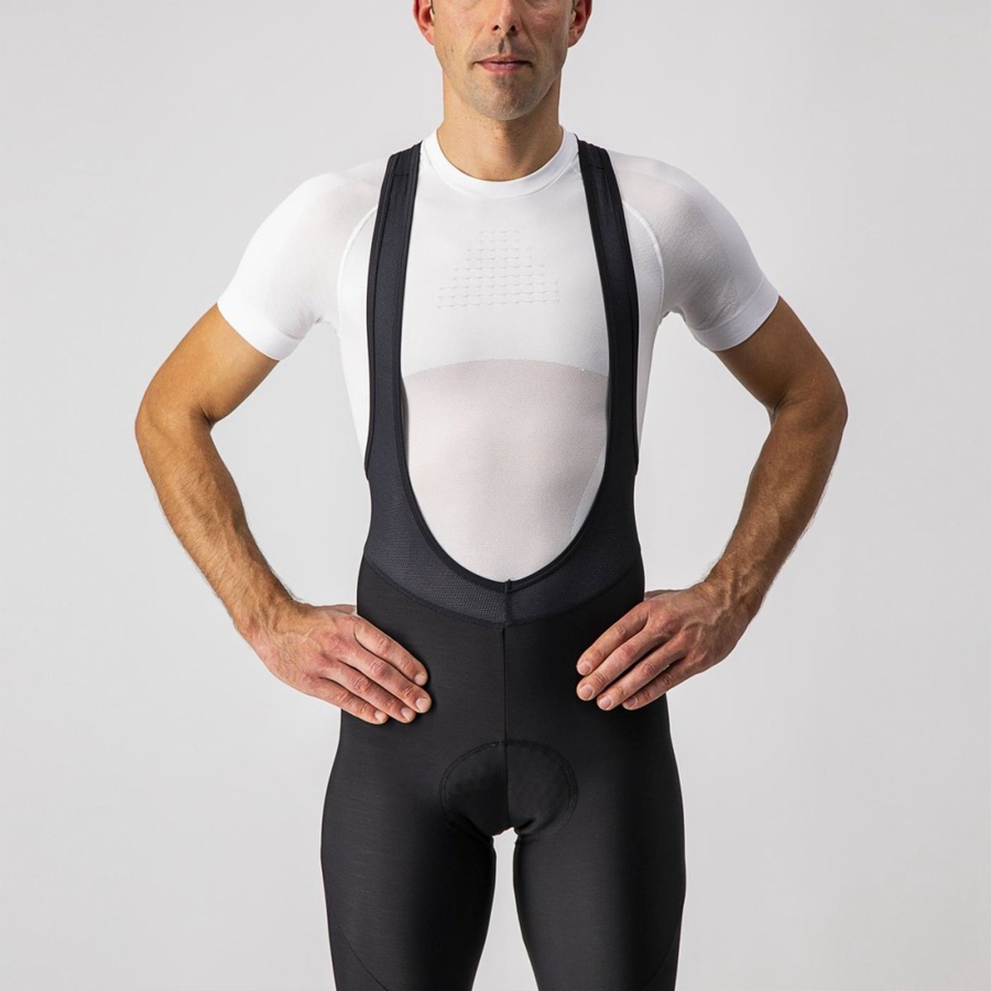 Castelli ENTRATA Men Bib Tights Black | 1405DHBNR