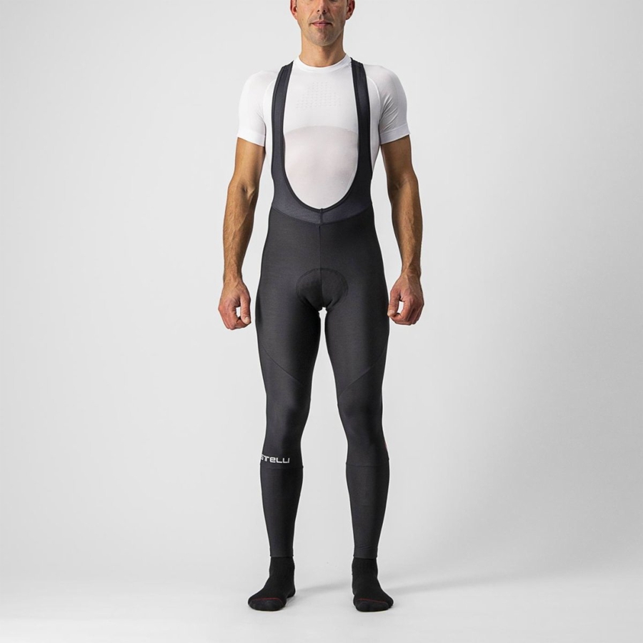 Castelli ENTRATA Men Bib Tights Black | 1405DHBNR