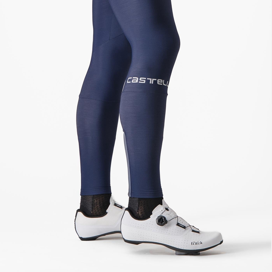 Castelli ENTRATA Men Bib Tights Blue | 4352EFWSJ