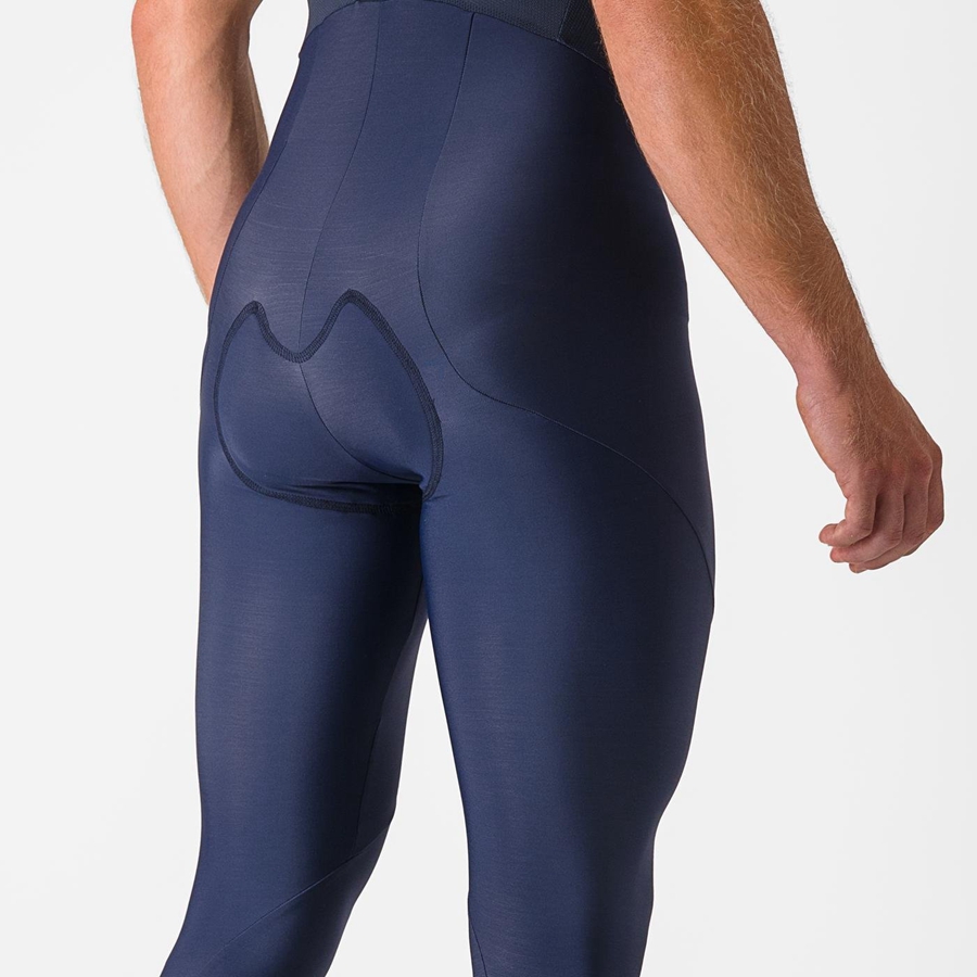 Castelli ENTRATA Men Bib Tights Blue | 4352EFWSJ