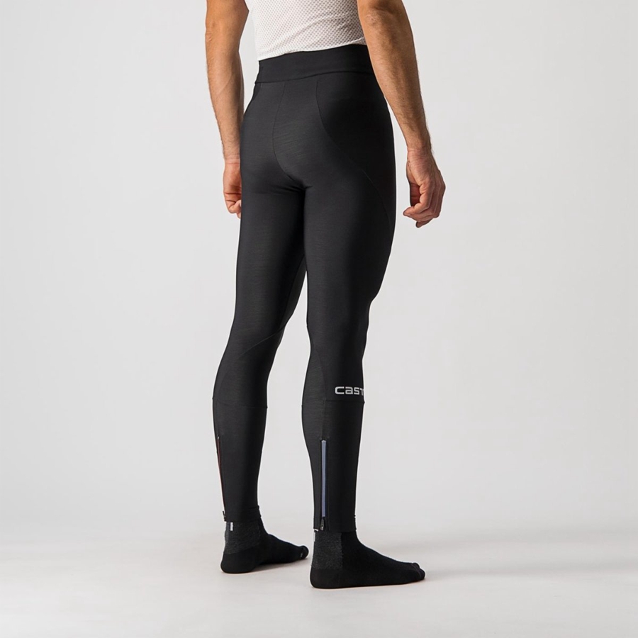 Castelli ENTRATA NO PAD Men Leggings Black | 1967DWFIG