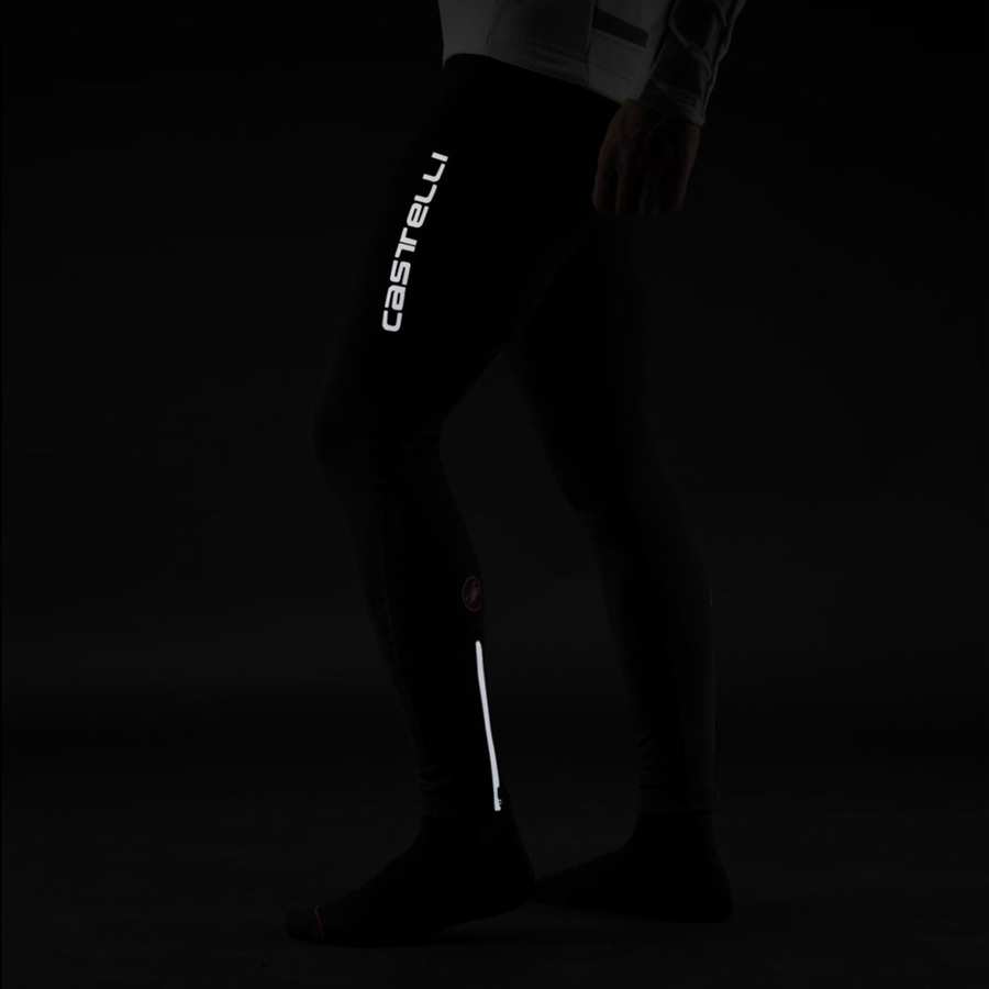 Castelli ENTRATA WIND Men Bib Tights Black | 5892ZGNQJ