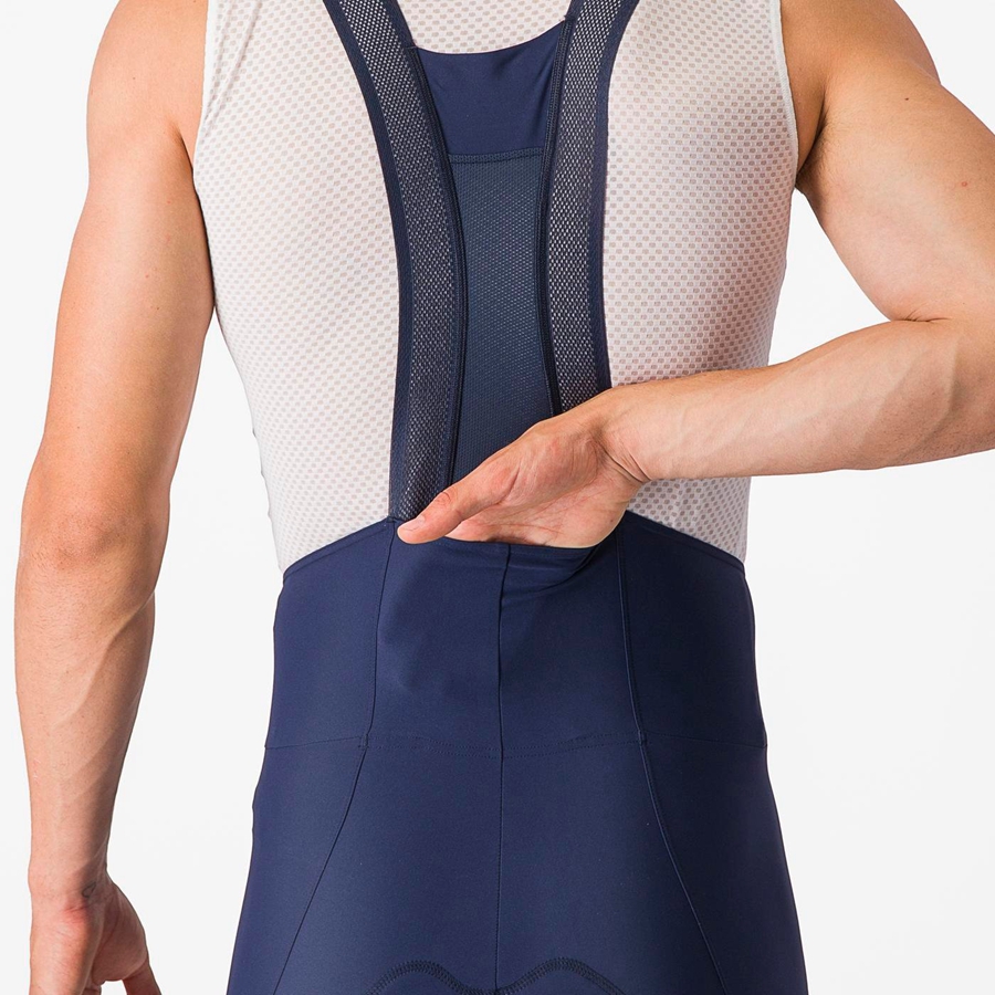 Castelli ESPRESSO Men Bib Shorts Blue | 9563UMGZD