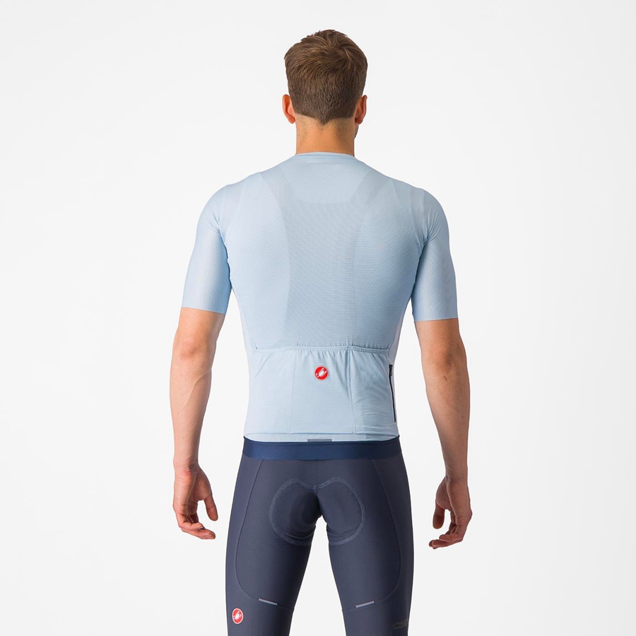 Castelli ESPRESSO Men Jersey Blue / Blue | 2784TJGUQ