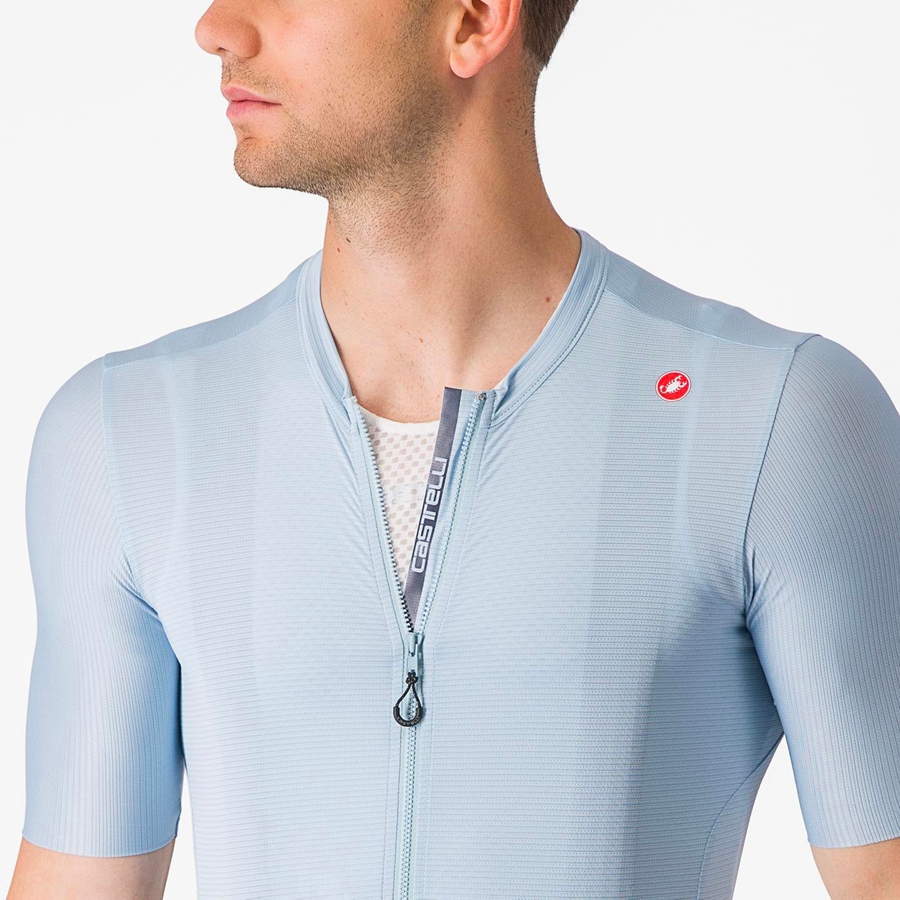 Castelli ESPRESSO Men Jersey Blue / Blue | 2784TJGUQ