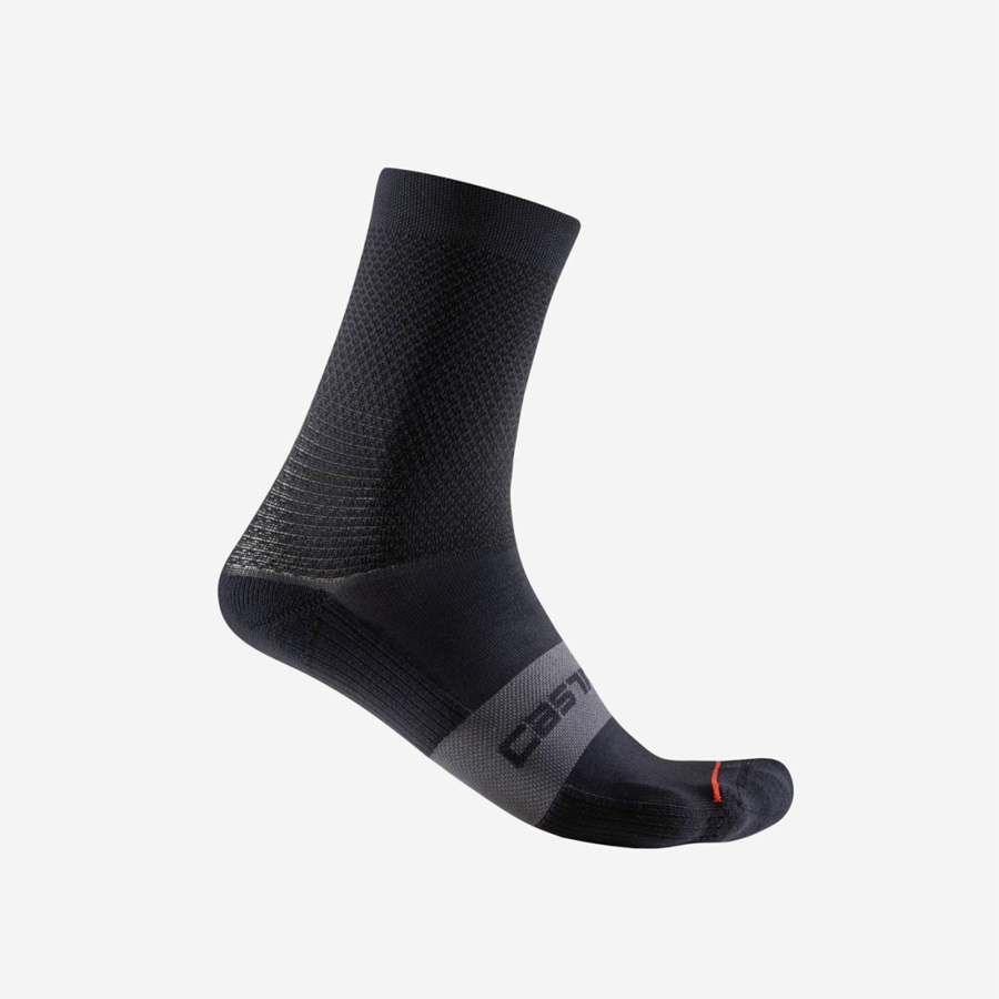 Castelli ESPRESSO W 12 Women Socks Black | 8462WFSKV