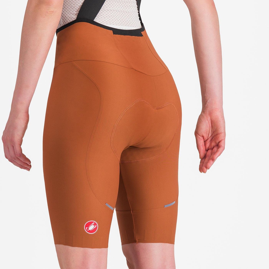 Castelli ESPRESSO W DT Women Bib Shorts Beige | 7423CKJSW