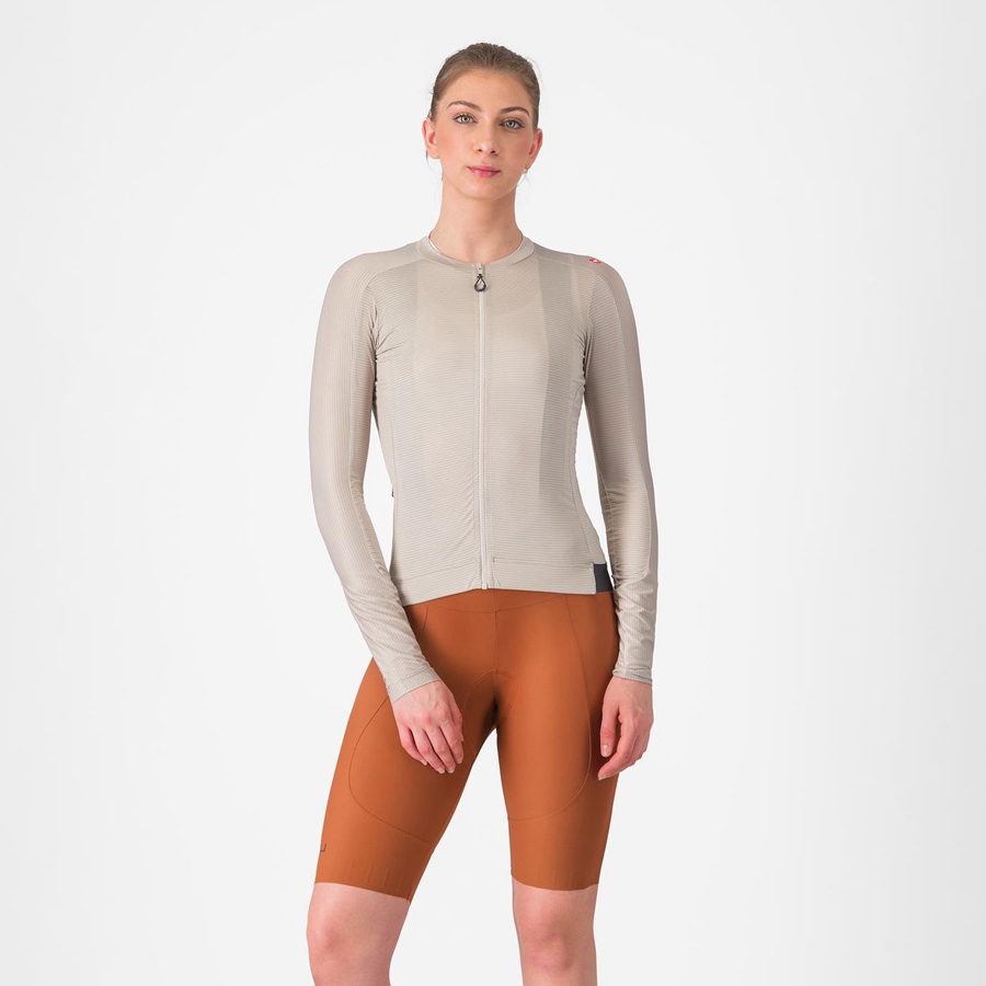 Castelli ESPRESSO W DT Women Bib Shorts Beige | 7423CKJSW