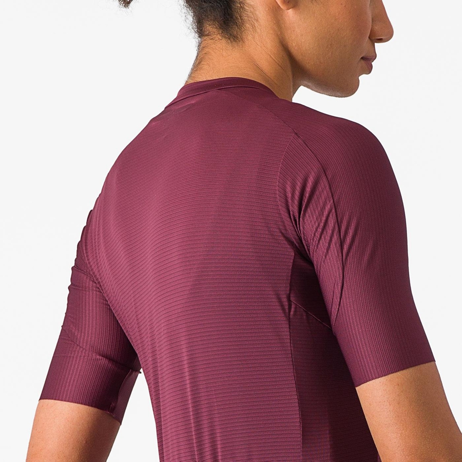 Castelli ESPRESSO W Women Jersey Deep Burgundy / Deep Burgundy | 1802AQKVF