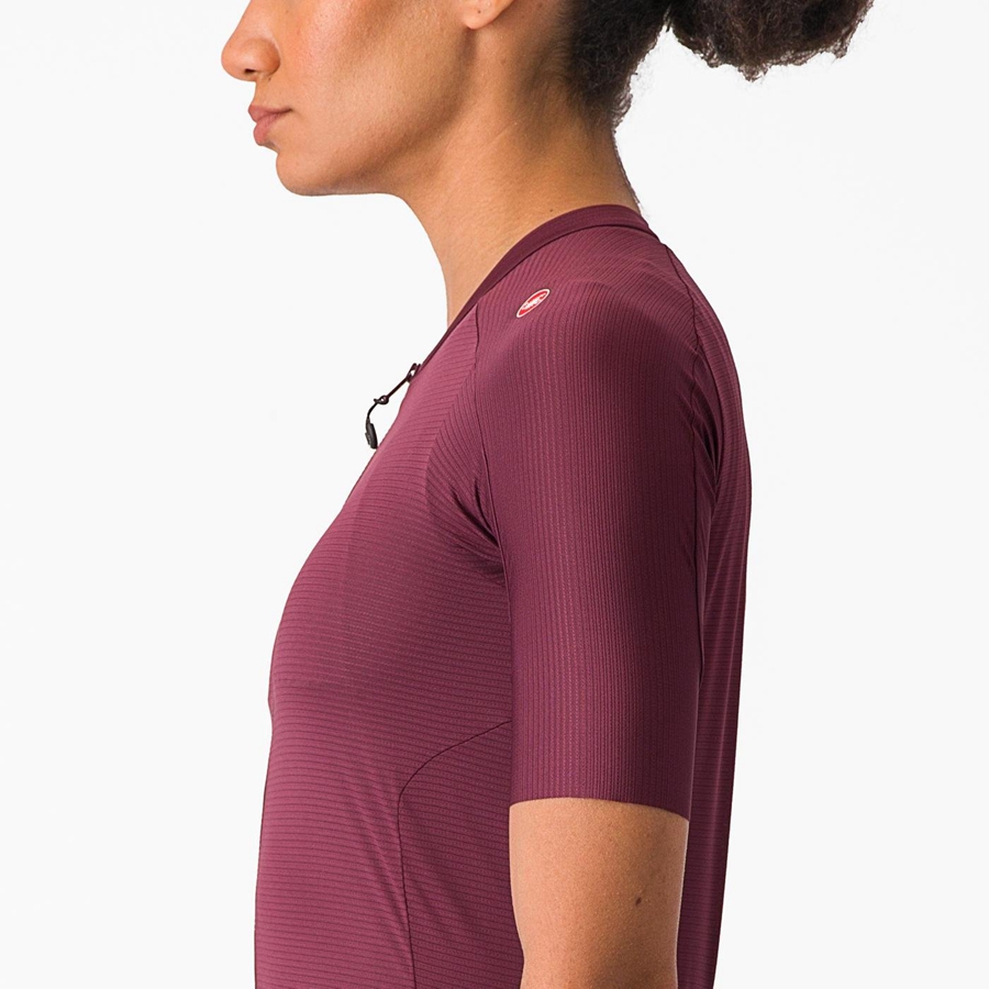 Castelli ESPRESSO W Women Jersey Deep Burgundy / Deep Burgundy | 1802AQKVF