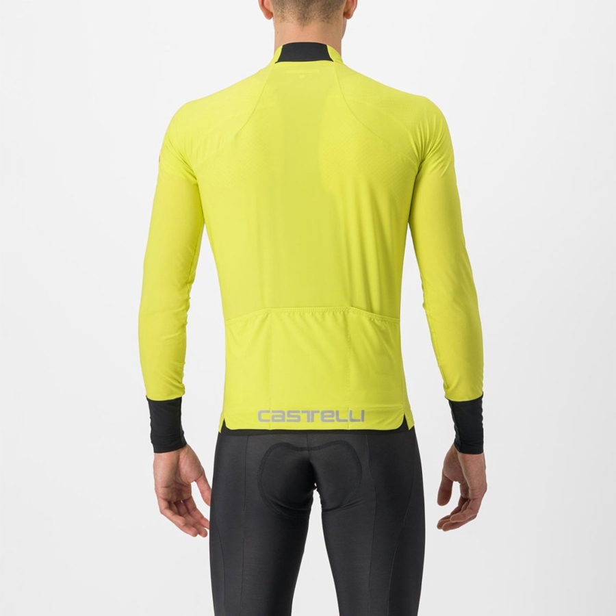 Castelli FLIGHT AIR Men Jersey Yellow | 5826XVTIB