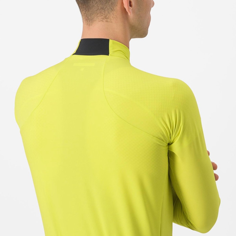 Castelli FLIGHT AIR Men Jersey Yellow | 5826XVTIB