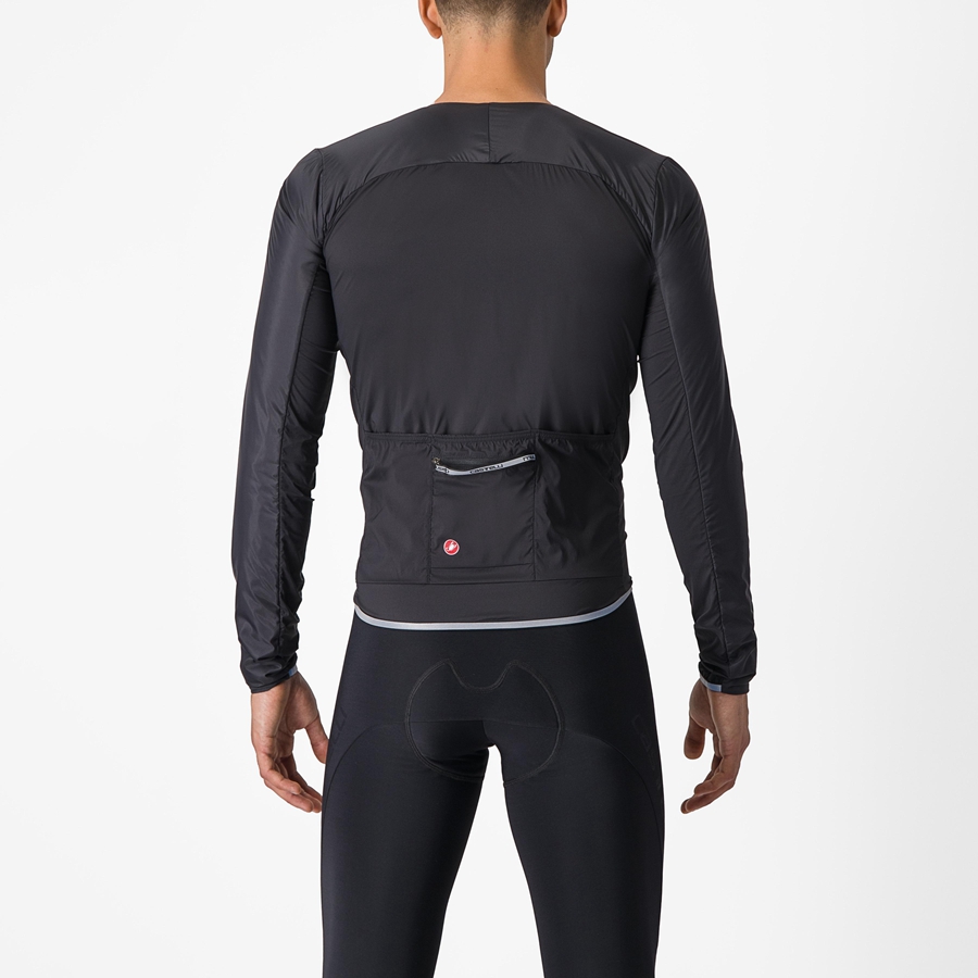 Castelli FLY JACK-SEY Men Jackets Black | 2187VTNBY