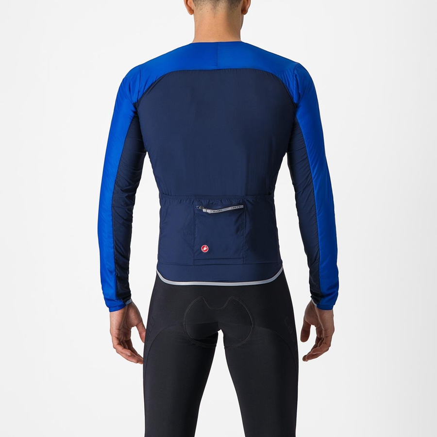 Castelli FLY JACK-SEY Men Jackets Blue / Blue | 2153XSMAG