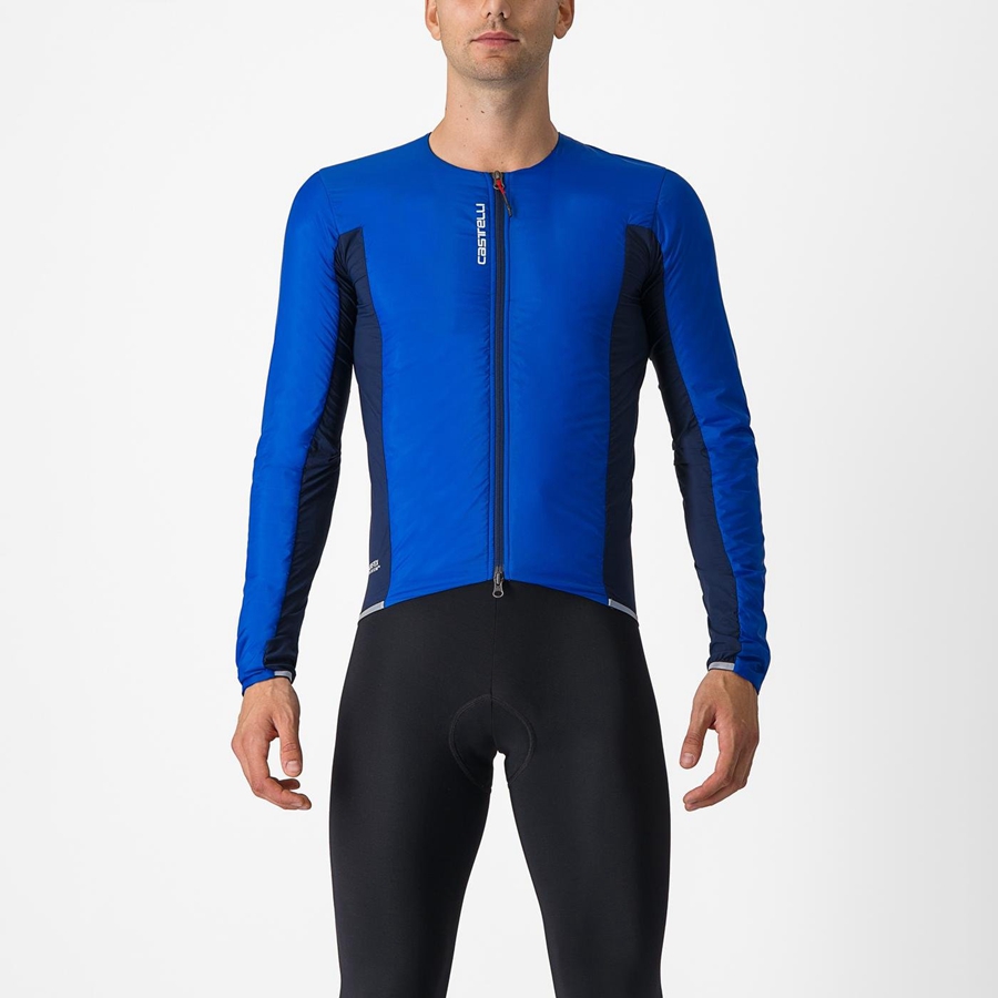 Castelli FLY JACK-SEY Men Jackets Blue / Blue | 2153XSMAG