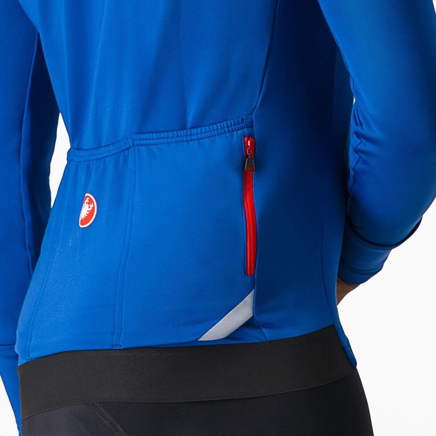 Castelli FLY LS Men Jersey Blue | 9103NTCHS