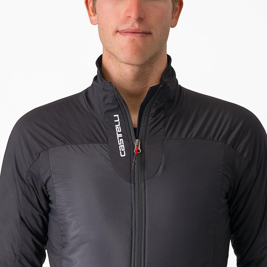 Castelli FLY THERMAL Men Jackets Black | 9516SGOKJ