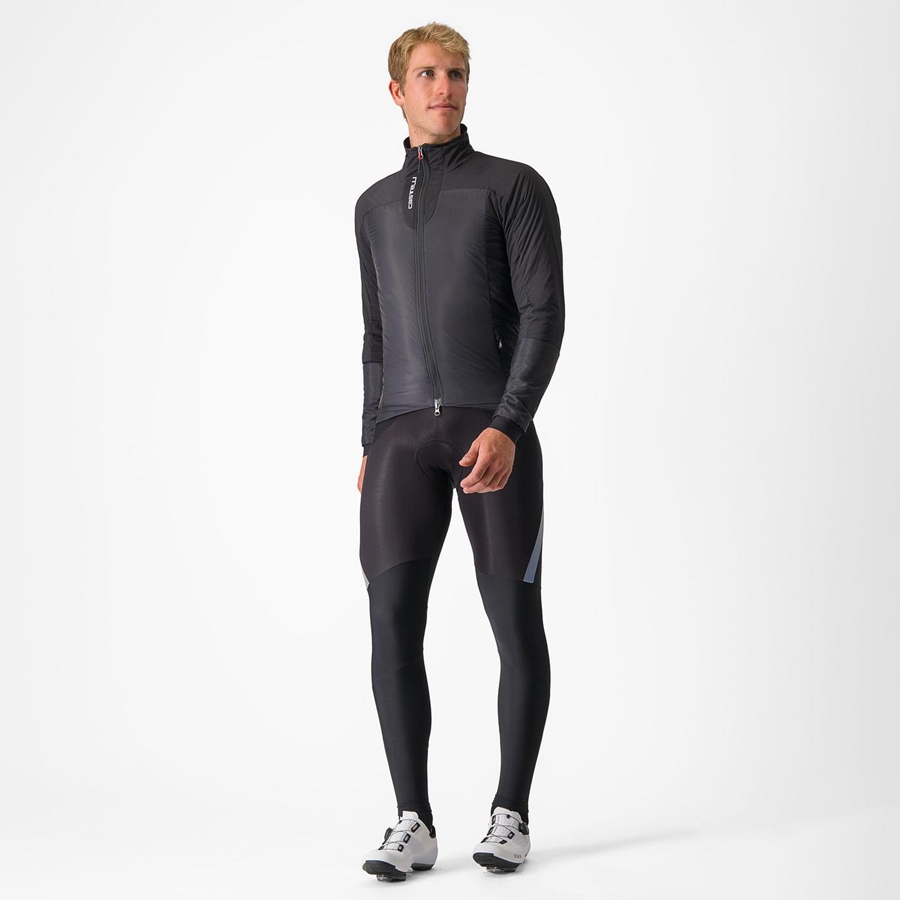 Castelli FLY THERMAL Men Jackets Black | 9516SGOKJ