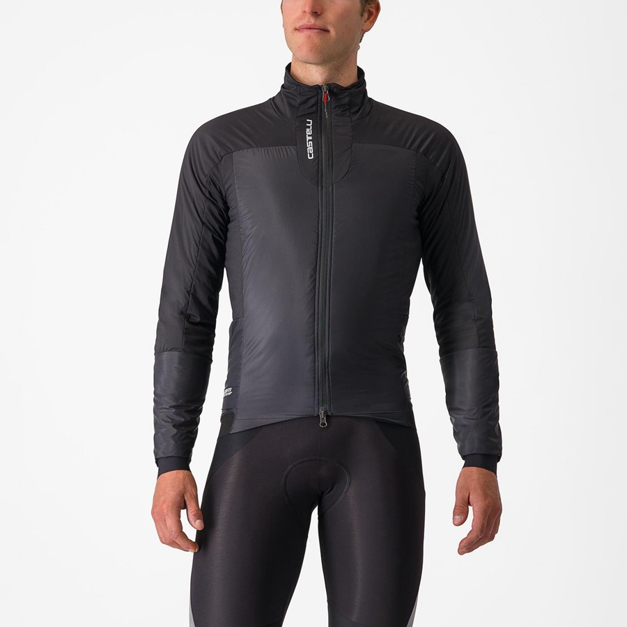 Castelli FLY THERMAL Men Jackets Black | 9516SGOKJ