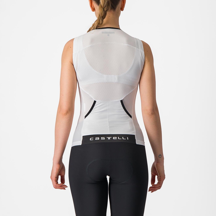 Castelli FREE 2 W TRI SINGLET Women Suits White / Black | 3760SWFPT