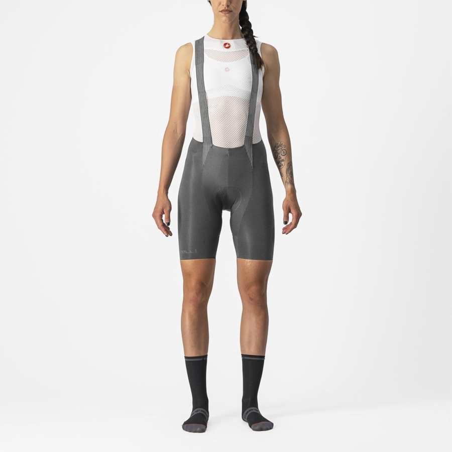 Castelli FREE AERO RC W Women Bib Shorts Grey | 5048XNGEQ