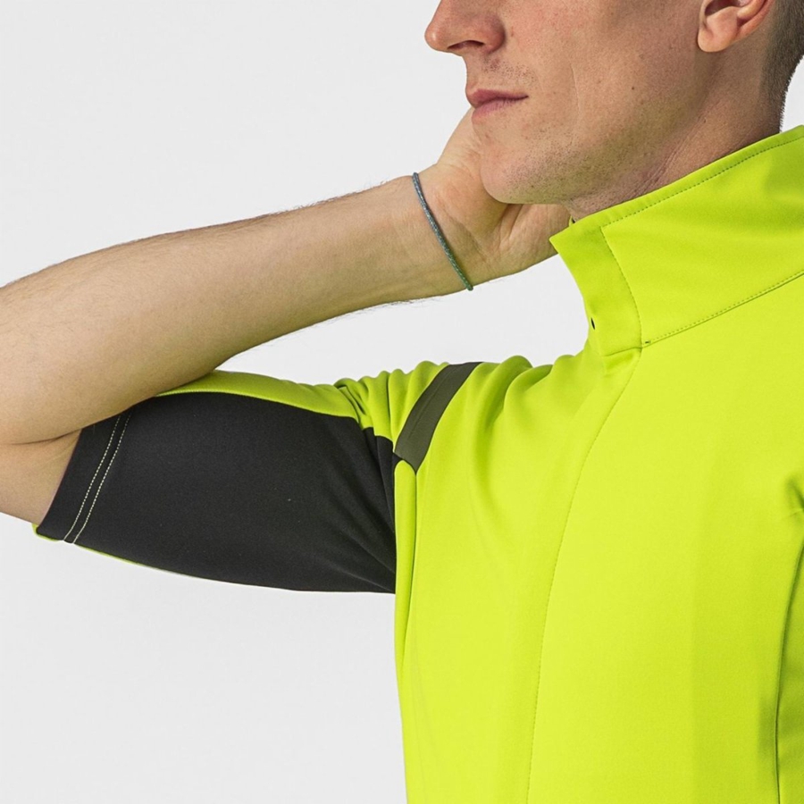 Castelli GABBA RoS 2 Men Jackets Light Green / Dark Grey | 6254JYUIM