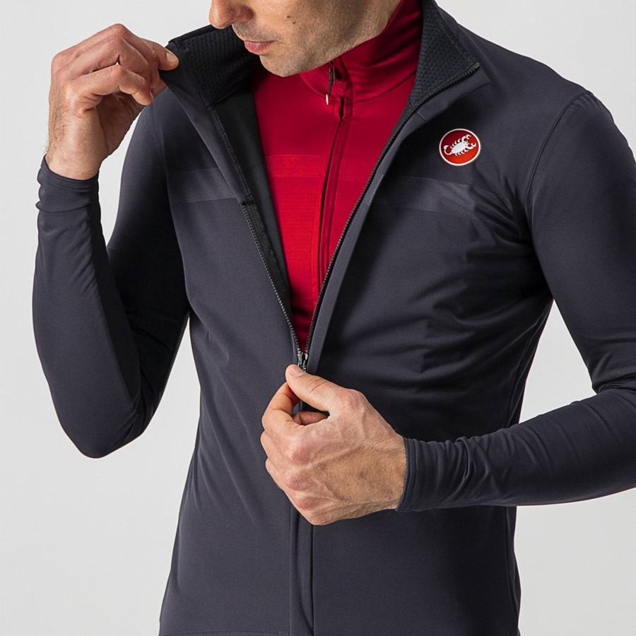 Castelli GOCCIA Men Protection Dark Grey | 1894ELSWO