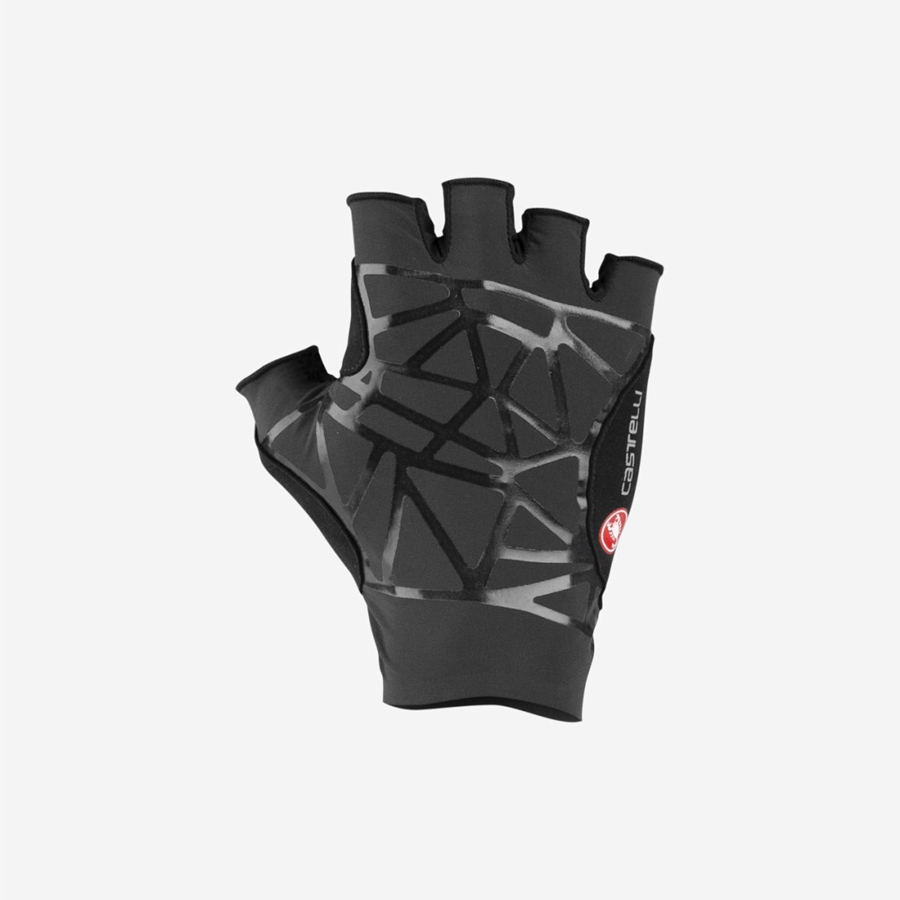 Castelli ICON RACE Men Gloves Black | 6809VUCEQ