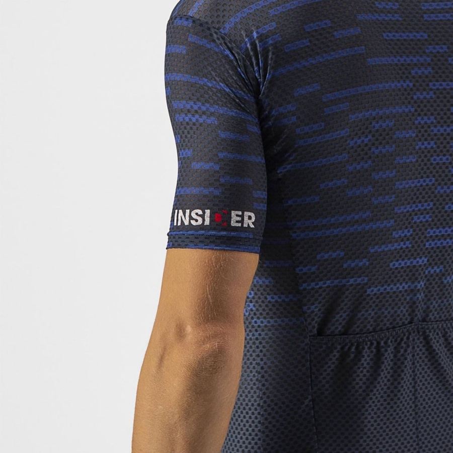 Castelli INSIDER Men Jersey Blue | 5783JDKWG