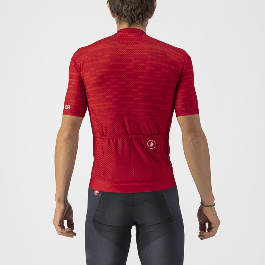 Castelli INSIDER Men Jersey Dark Red | 0459MNQKC