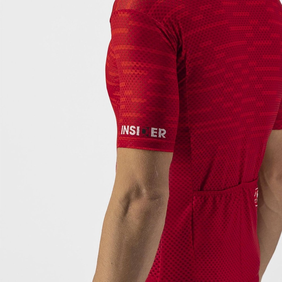 Castelli INSIDER Men Jersey Dark Red | 0459MNQKC