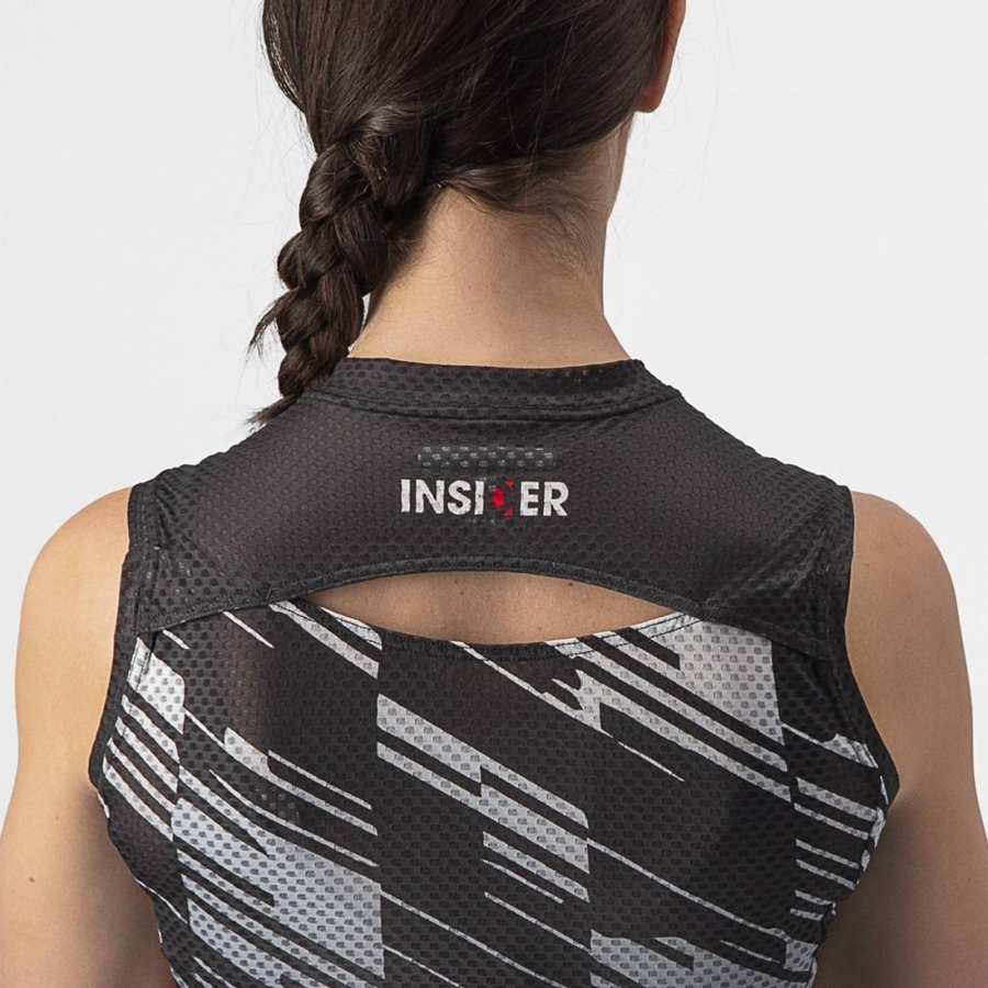 Castelli INSIDER W SLEEVELESS Women Jersey Black | 6549KGZNR