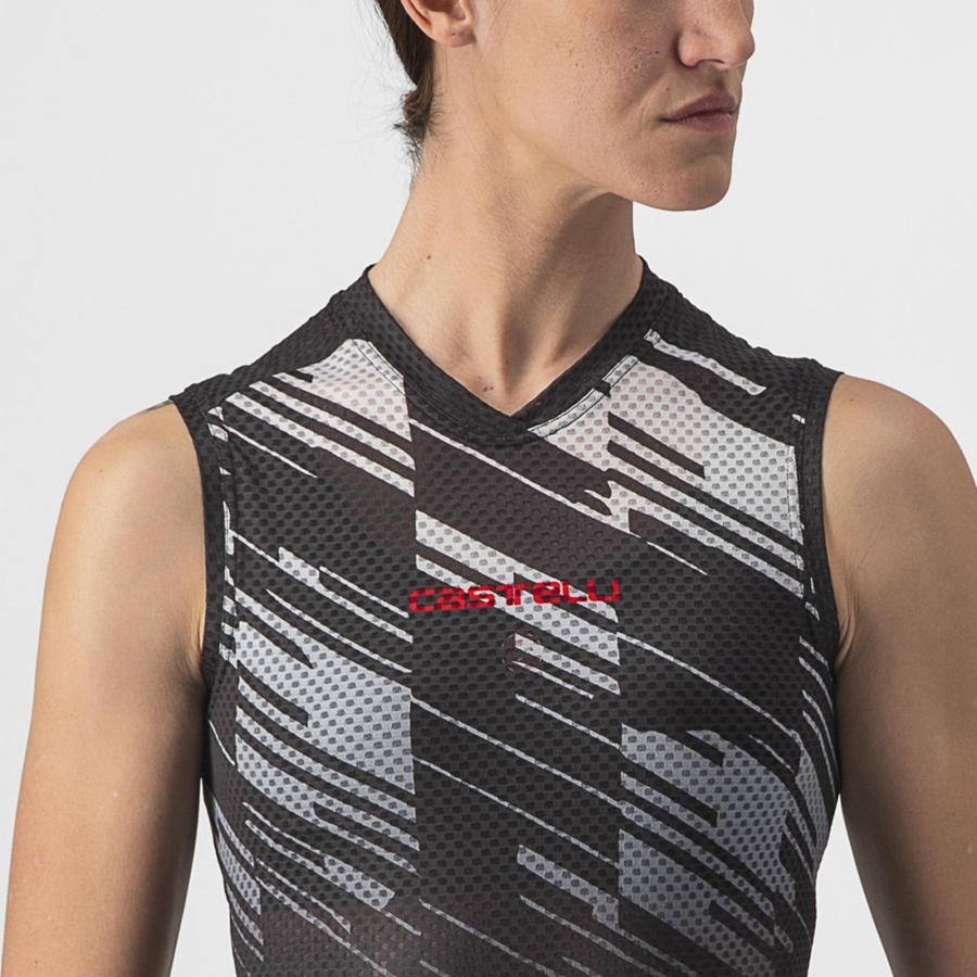 Castelli INSIDER W SLEEVELESS Women Jersey Black | 6549KGZNR