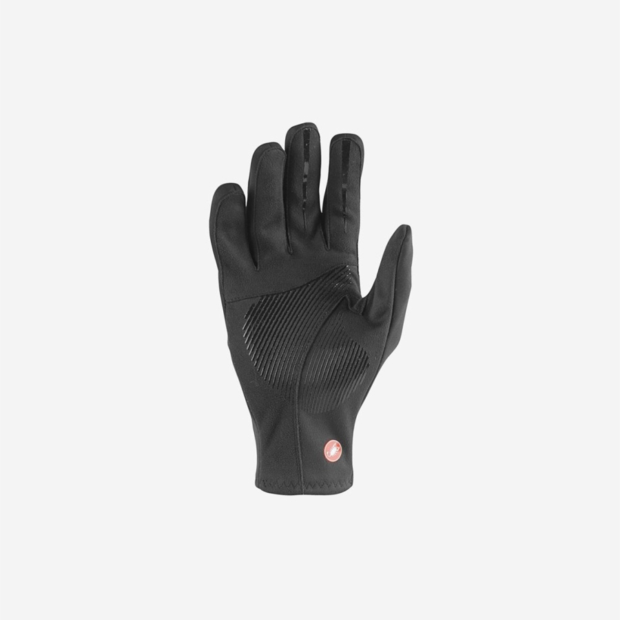 Castelli MORTIROLO Men Gloves Black | 7591NTSFA