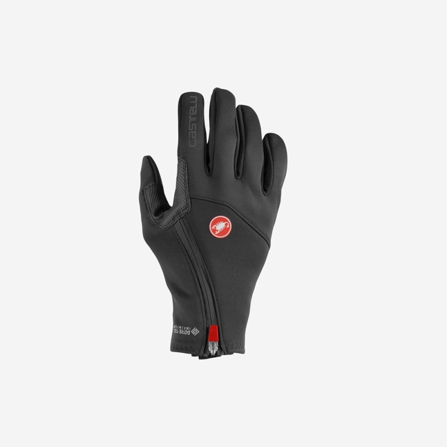 Castelli MORTIROLO Men Gloves Black | 7591NTSFA