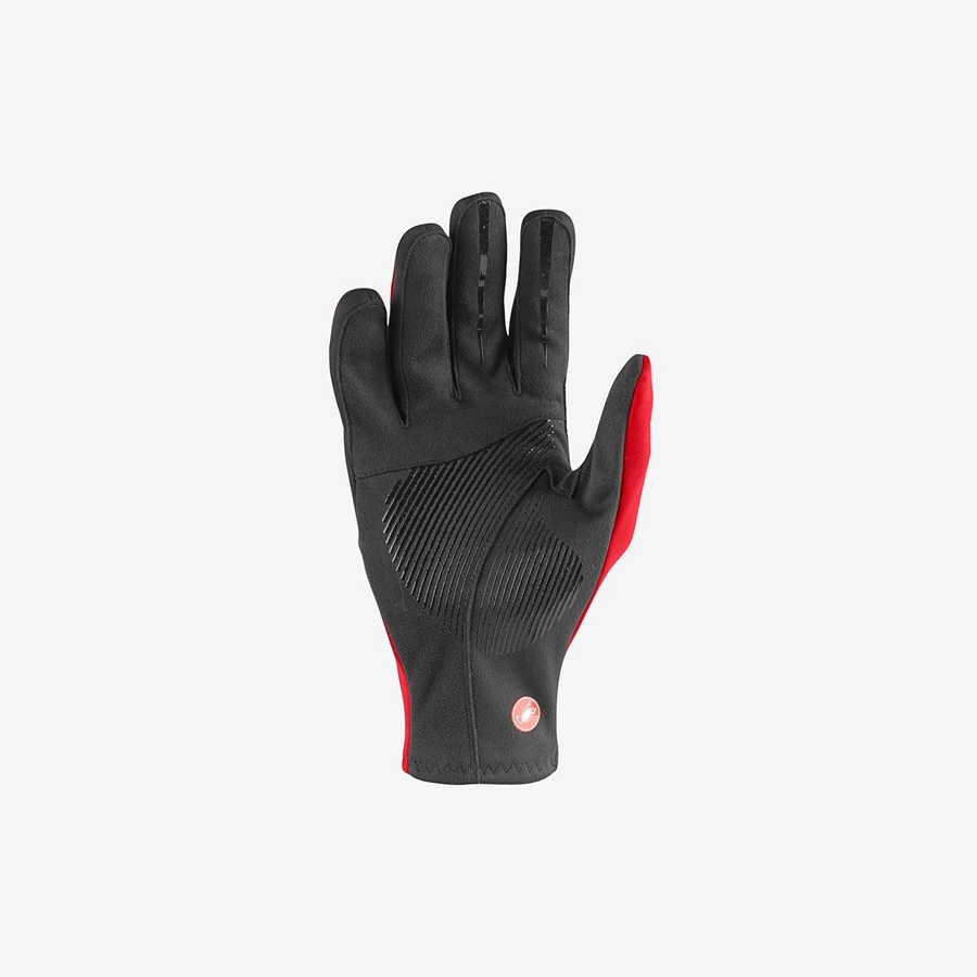 Castelli MORTIROLO Men Gloves Red | 2095ICPQT