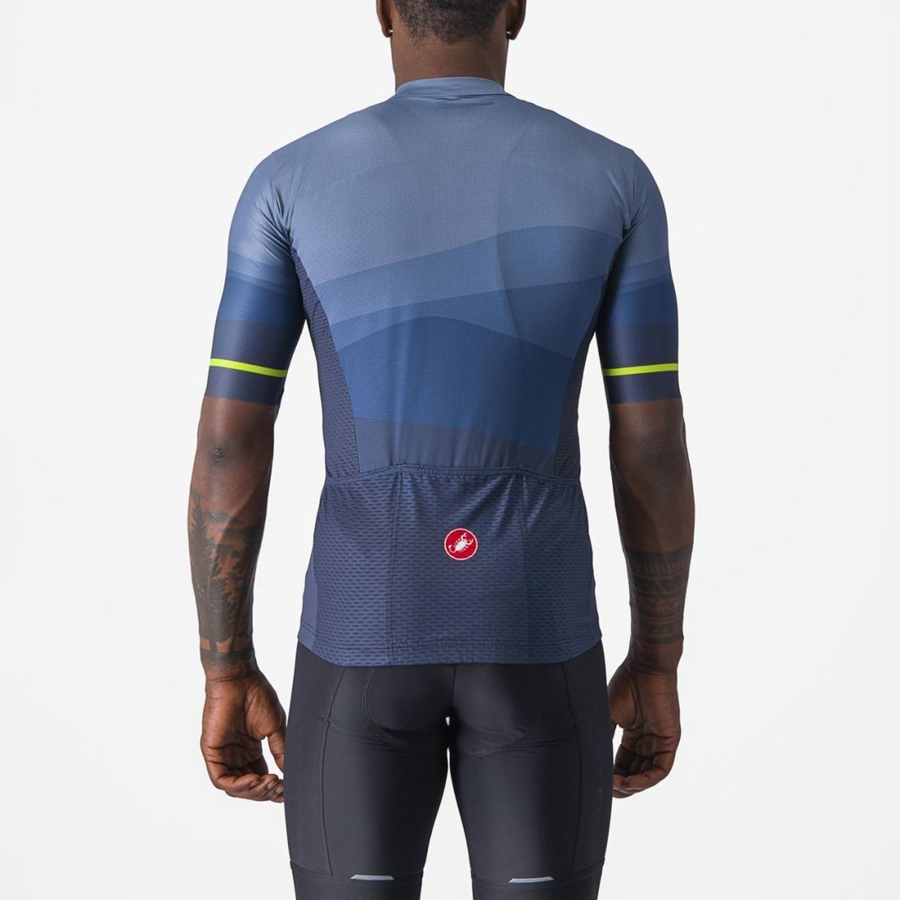 Castelli ORIZZONTE Men Jersey Blue / Light Grey Blue | 8513BYLZG