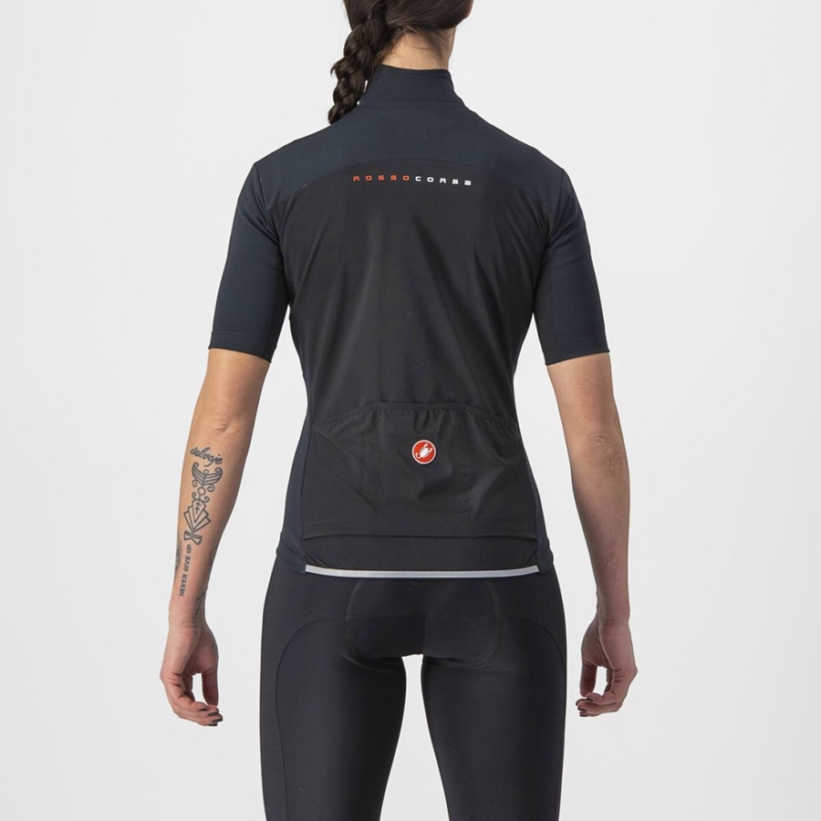 Castelli PERFETTO RoS 2W WIND Women Jackets Black | 8249MECUP