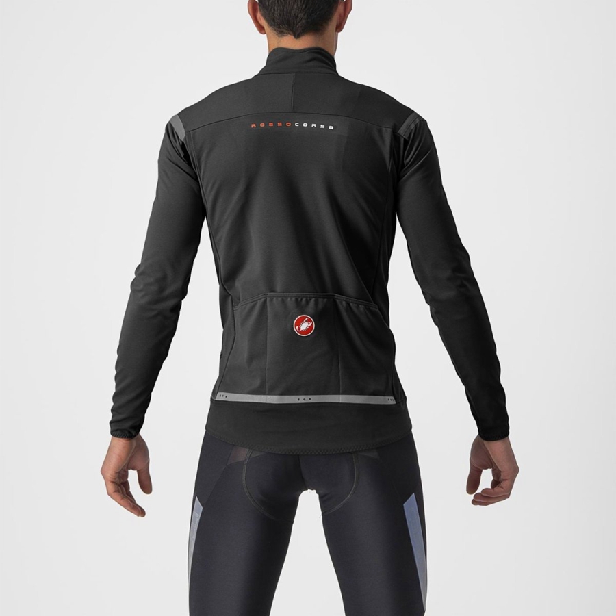 Castelli PERFETTO RoS 2 Men Jackets Black / Black | 6015NGKPV