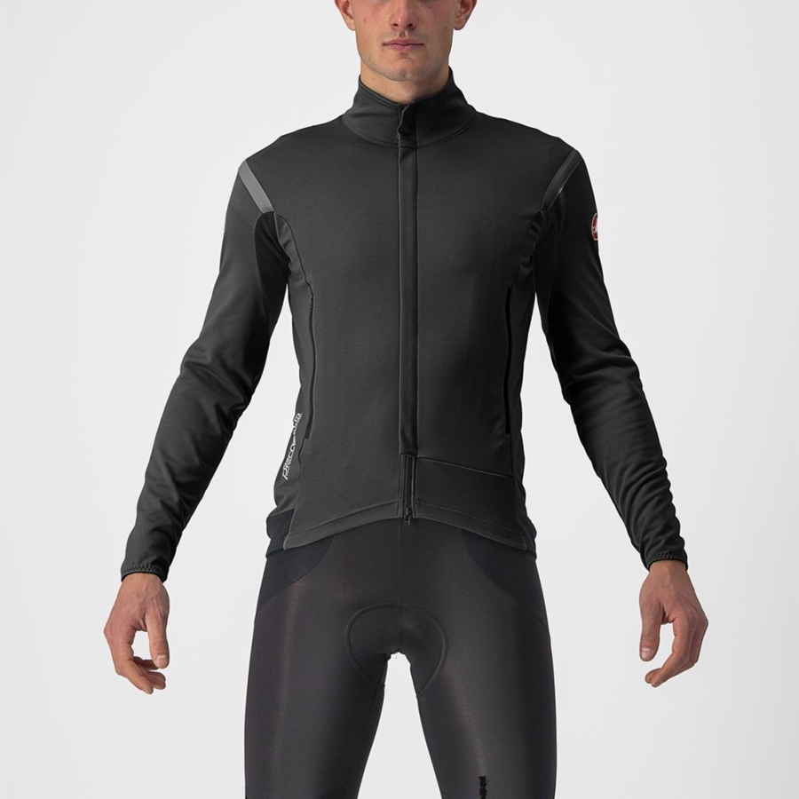 Castelli PERFETTO RoS 2 Men Jackets Black / Black | 6015NGKPV