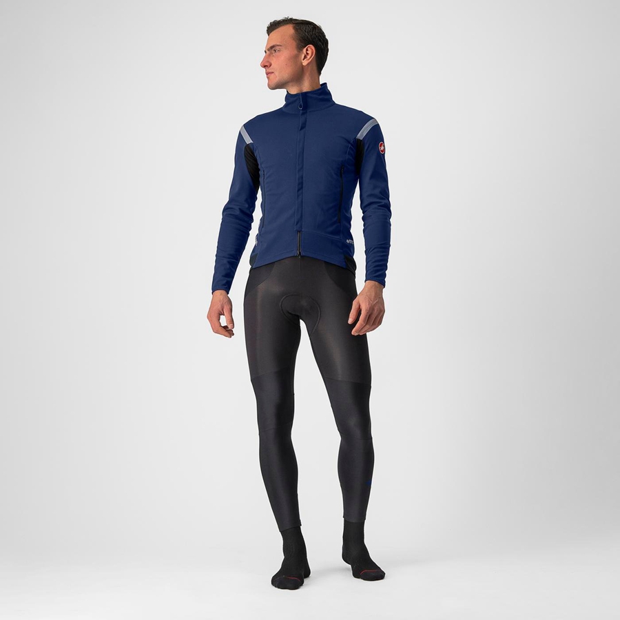 Castelli PERFETTO RoS 2 Men Jackets Blue / Silver | 5230MLCSE