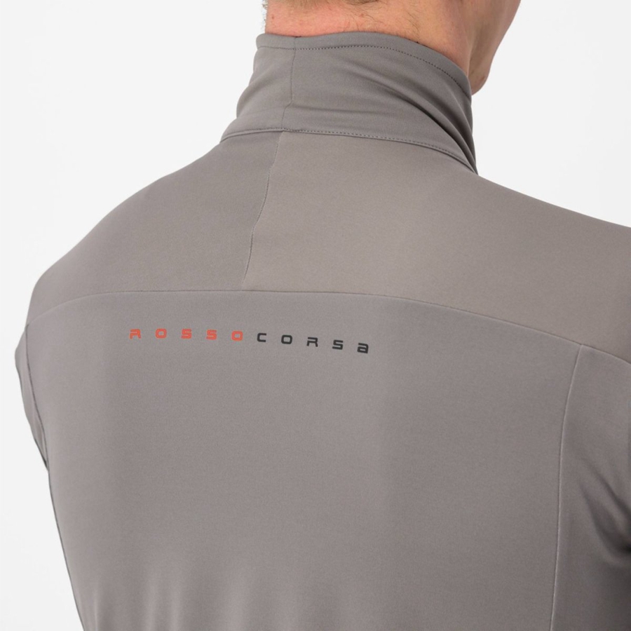 Castelli PERFETTO RoS 2 Men Jackets Grey / Khaki Grey | 0746HJDGY