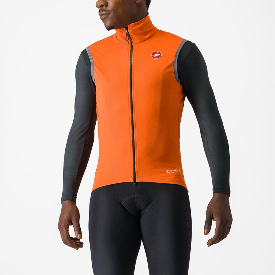 Castelli PERFETTO RoS 2 Men Vest Red Orange | 2908ERBPM