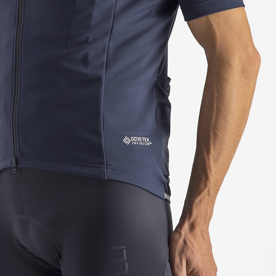 Castelli PERFETTO RoS 2 WIND Men Jackets Blue | 9216RSYFX